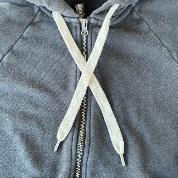 Vuori Restore Oversized Full Zip Hoodie Washed Gray Thick Cozy Pockets Hood XS - Picture 8 of 13